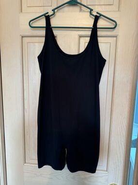 Maternity Classic Black Tank Romper